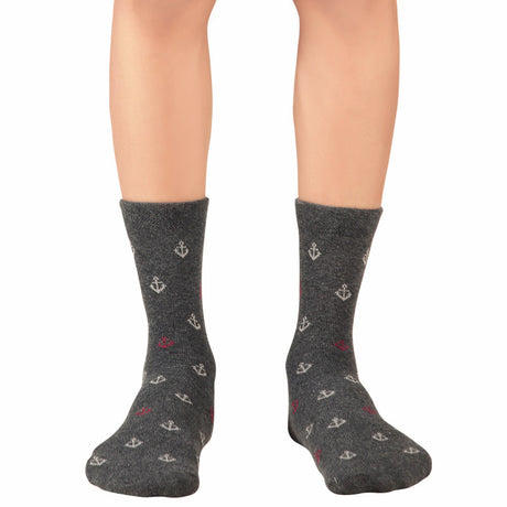 Bodycare Mens Mid Calf Printed Socks Pack Of 2