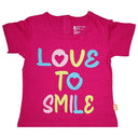 Baby Girls Cotton T-Shirt Round Neck Half Sleeves Pack of 1 - Bodycare