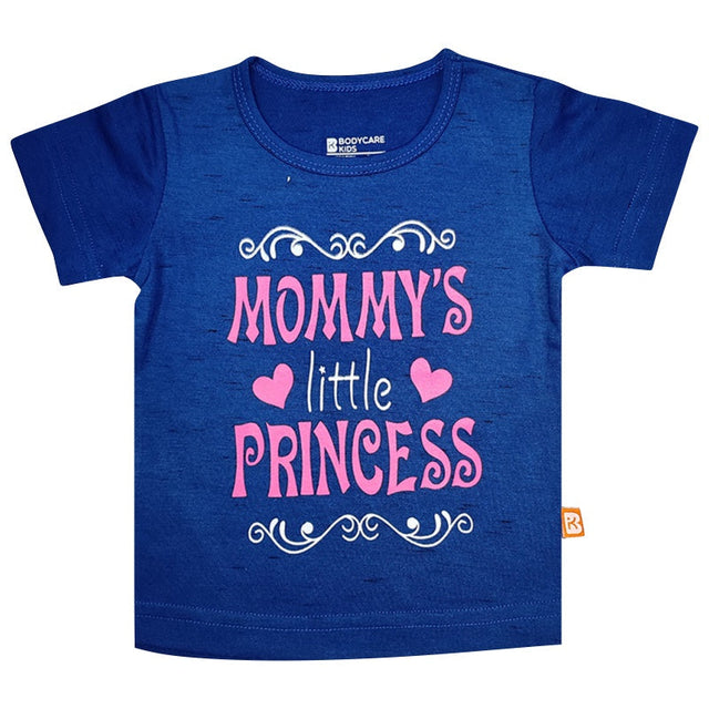 Baby Girls Round Neck Half Sleeve T-Shirt for Casual Dressing, Easy Movement and Regular Wardrobe Use - Pack of 1