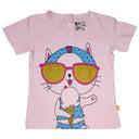 Baby Girls 100% Cotton Round Neck Half Sleeves T-Shirt with Soft Everyday Comfort and Casual Wear Styling