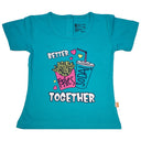 Baby Girls 100% Cotton Round Neck Half Sleeves T-Shirt with Soft Everyday Comfort and Casual Wear Styling