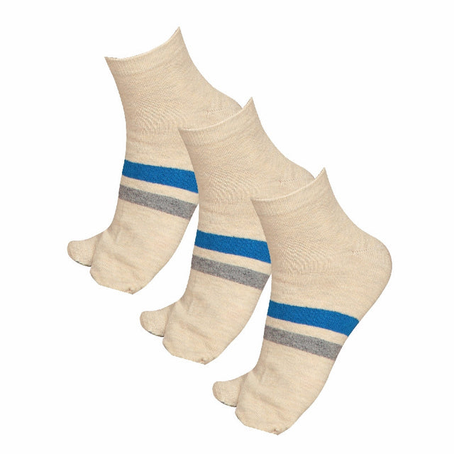 Women Cotton Spandex Socks Stretch Pack of 3 - Bodycare