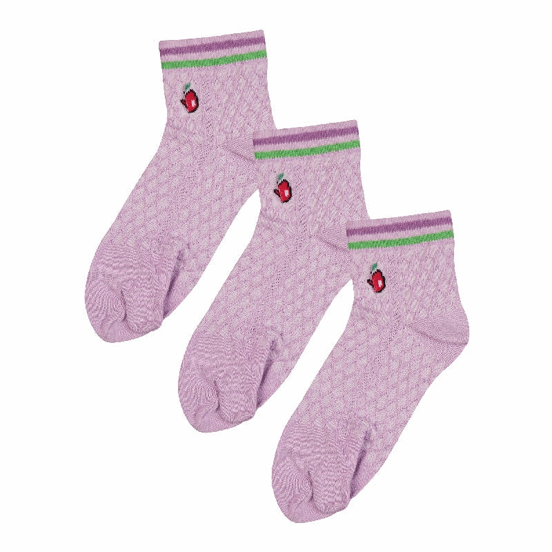 Bodycare Womens Solid Ankle Length Socks Pack Of 3