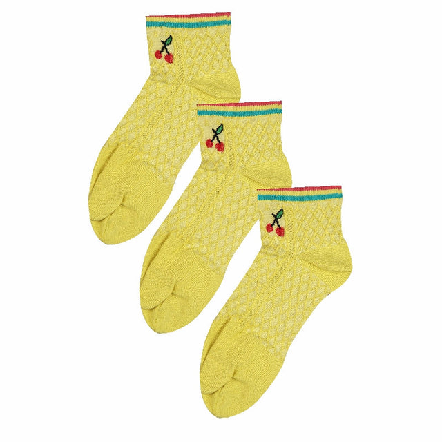 Women Cotton Spandex Socks Stretch Pack of 3 - Bodycare
