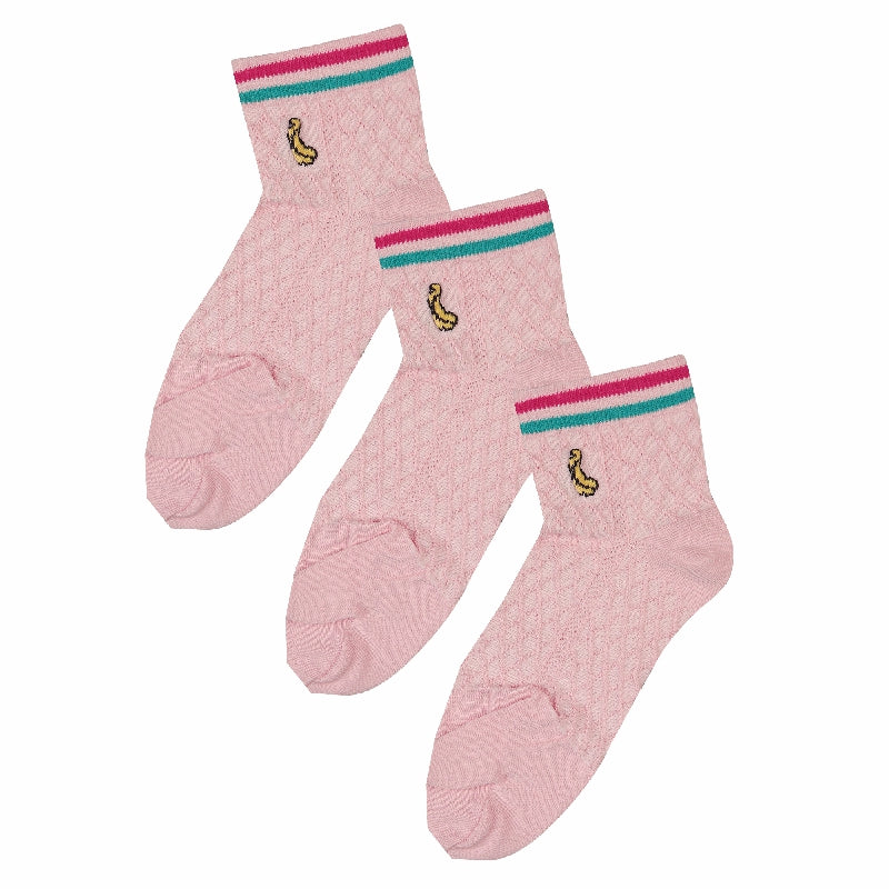 Bodycare Womens Solid Ankle Length Socks Pack Of 3