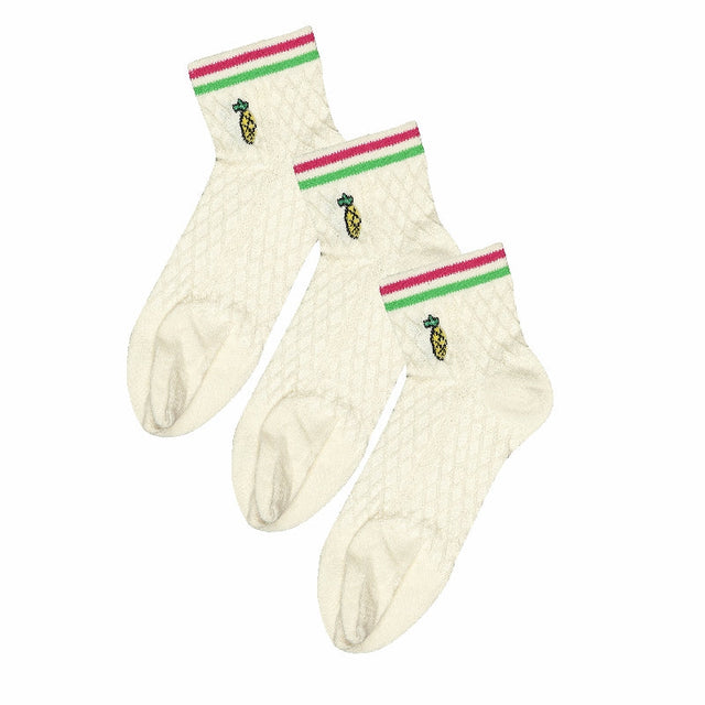 Women Cotton Spandex Socks Stretch Pack of 3 - Bodycare