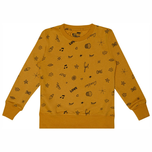 Girls Sweatshirt Round Neck Full Sleeves - Bodycare