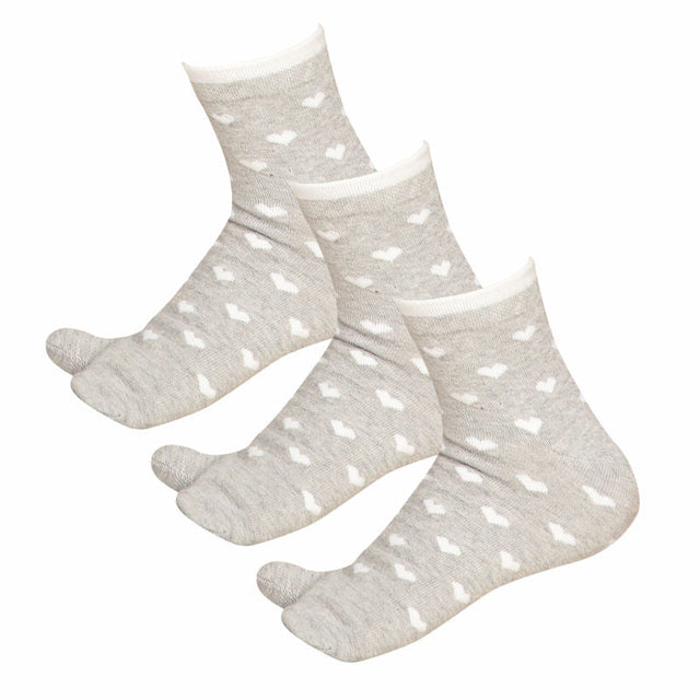 Women Cotton Spandex Socks Stretch Pack of 3 - Bodycare