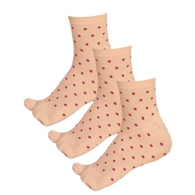 Women Cotton Spandex Socks Stretch Pack of 3 - Bodycare