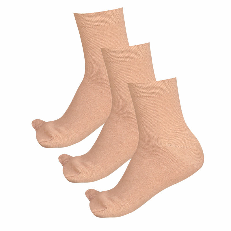 Bodycare Womens Solid Ankle Length Socks Pack Of 3