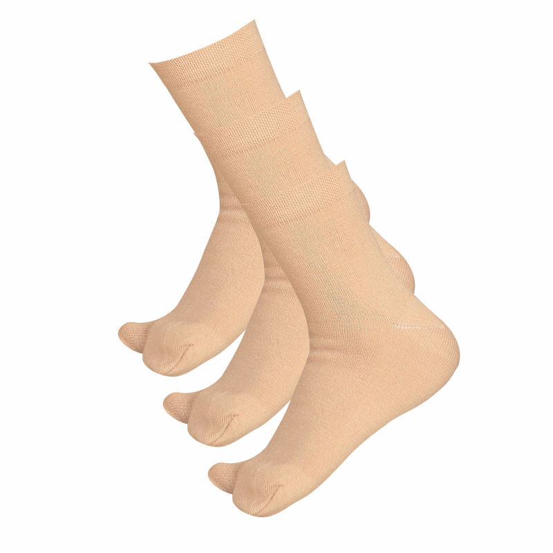 Women Cotton Spandex Socks Stretch Pack of 3 - Bodycare