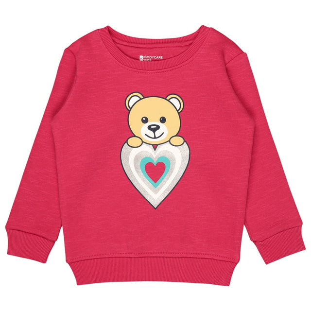 Baby Girls Sweatshirt Round Neck Full Sleeves - Bodycare