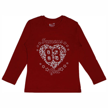 Bodycare Girls Round Neck Full Sleeves Printed Tshirt