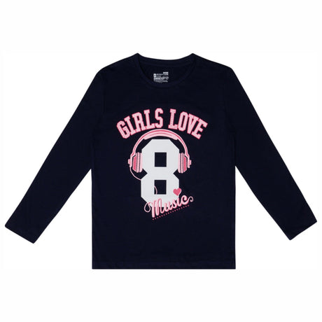 Bodycare Girls Round Neck Full Sleeves Printed Tshirt