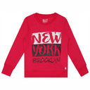 Girls Round Neck Full Sleeves Printed Sweatshirt with Comfortable Winter Casual Styling and Regular Use Appeal