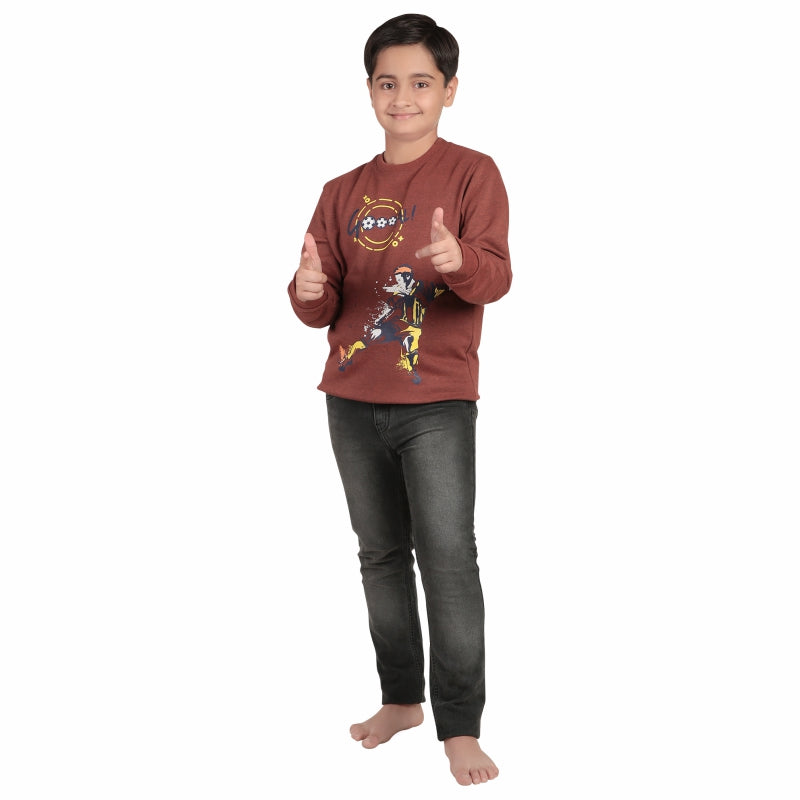 Boys Sweatshirt Round Neck Full Sleeves - Bodycare
