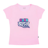 Girls 100% Cotton Round Neck Half Sleeves T-Shirt for Casual Outfits, Easy Movement and Everyday Comfort