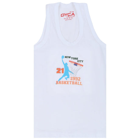Boys Vest Round Neck Sleeveless Pack of 4
