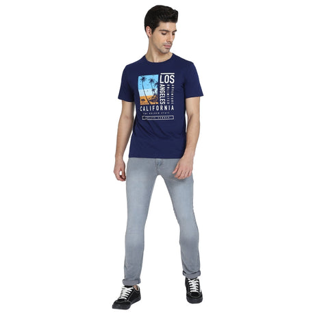 Men T-Shirt Round Neck Half Sleeves