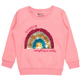 Bodycare Girls Fleece Round Neck Full Sleeves Sweat Shirt