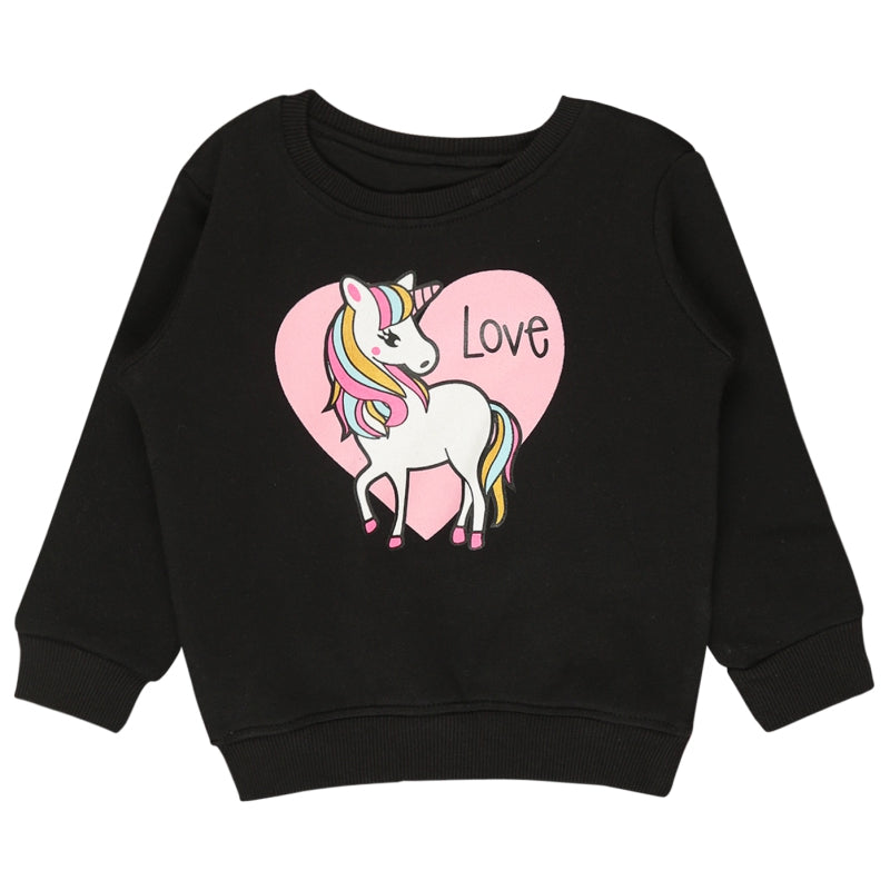 Baby Girls Sweatshirt Round Neck Full Sleeves - Bodycare
