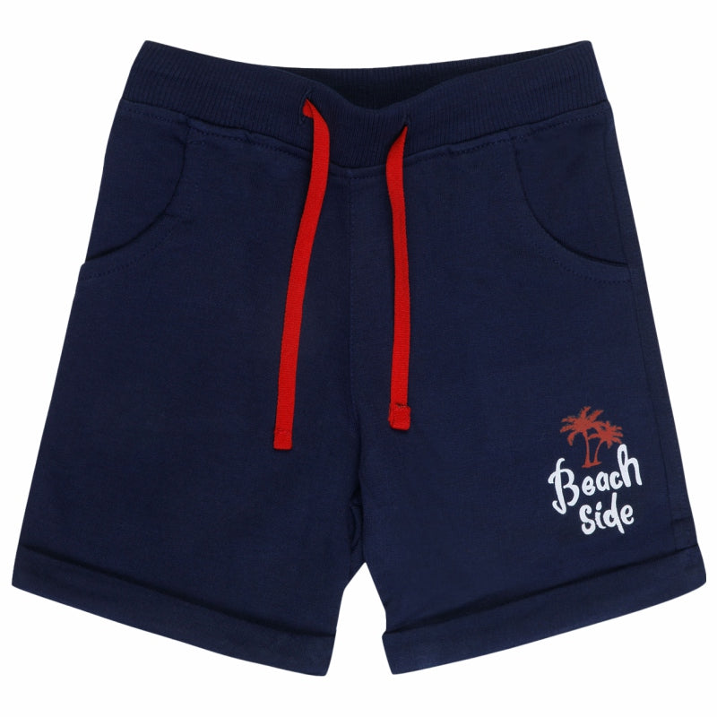 Boys Solid Shorts with Easy Pull-On Comfort for Casual Wear, Lounge Wear and Everyday Movement - Pack of 2