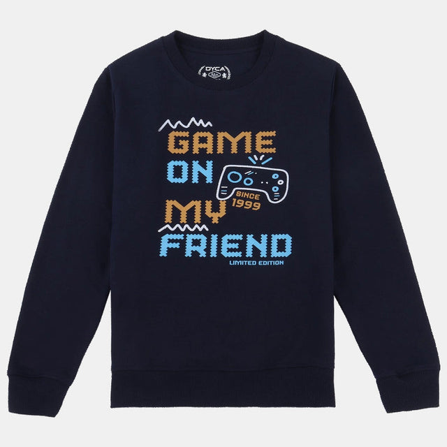 Boys Sweatshirt Round Neck Full Sleeves Pack of 1 - Bodycare