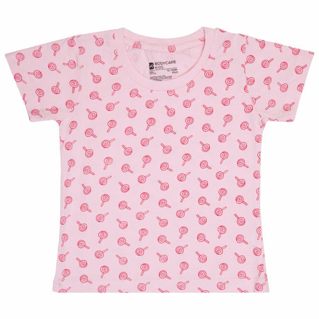 Baby Girls T-Shirt Round Neck Half Sleeves Pack of 2