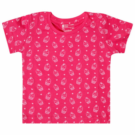 Baby Girls T-Shirt Round Neck Half Sleeves Pack of 2