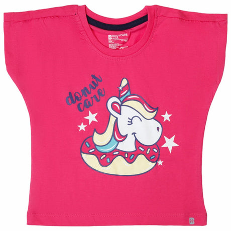 Baby Girls T-Shirt Round Neck Half Sleeves Pack of 2