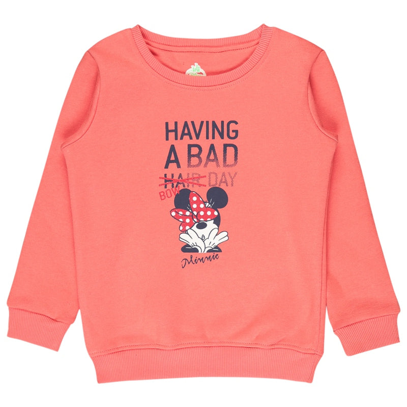 Bodycare Girls Fleece Minnie & Friends Printed Sweat Shirt
