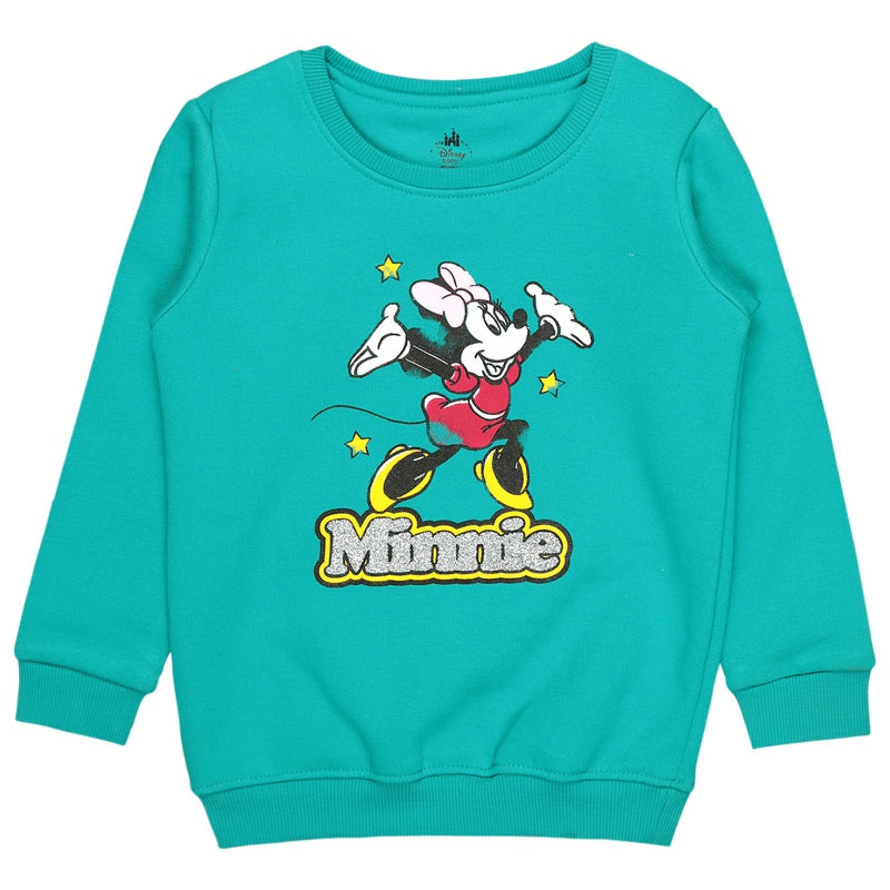 Baby Girls Minnie & Friends Sweatshirt Round Neck Full Sleeves - Bodycare
