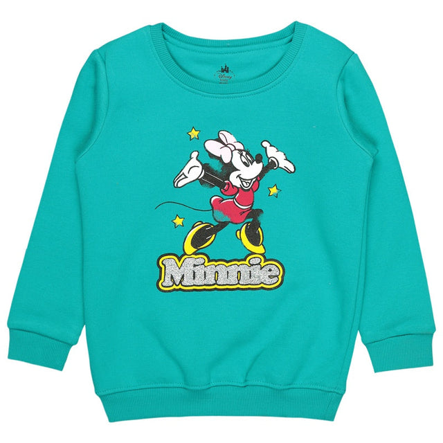Baby Girls Minnie & Friends Sweatshirt Round Neck Full Sleeves - Bodycare