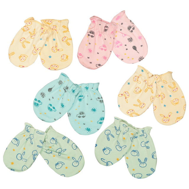 Unisex Baby Mittens Pack of 6 - Bodycare