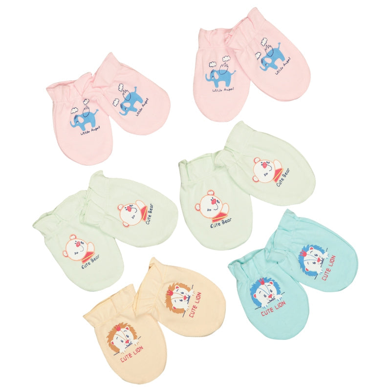 Unisex Baby Mittens Pack of 6 - Bodycare