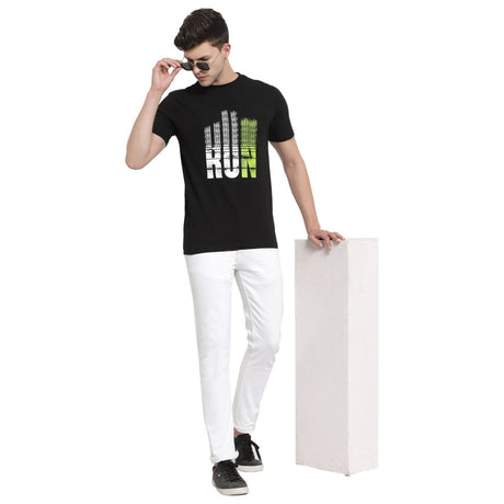 Men T-Shirt Round Neck Half Sleeves