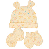 Bodycare Unisex Cap, Mitten & Bootie Set Pack Of 3