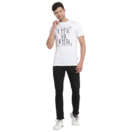 Men T-Shirt Round Neck Half Sleeves