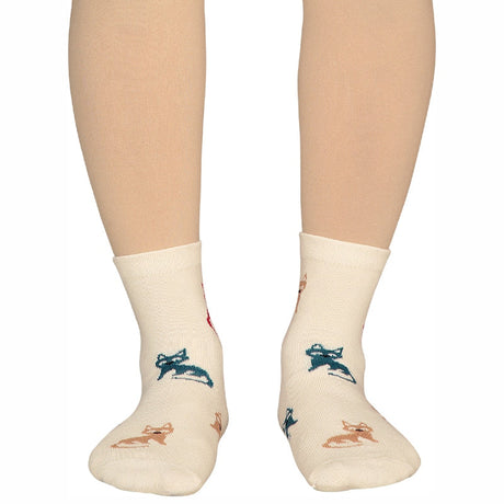 Bodycare Womens Mid Calf Printed Socks Pack Of 2