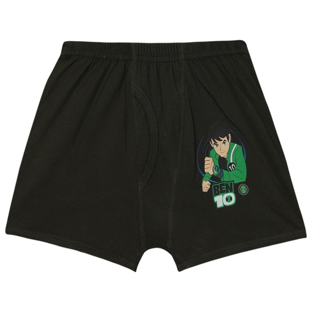 Boys Benten Cotton Trunk Underwear with Inner Elastic and Character Print Styling for Daily Comfort - Pack of 4
