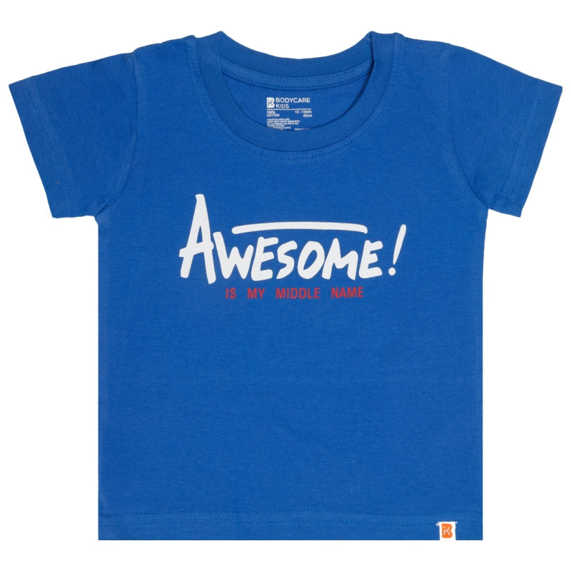 Baby Boys T-Shirt Round Neck Half Sleeves Pack of 2 - Bodycare
