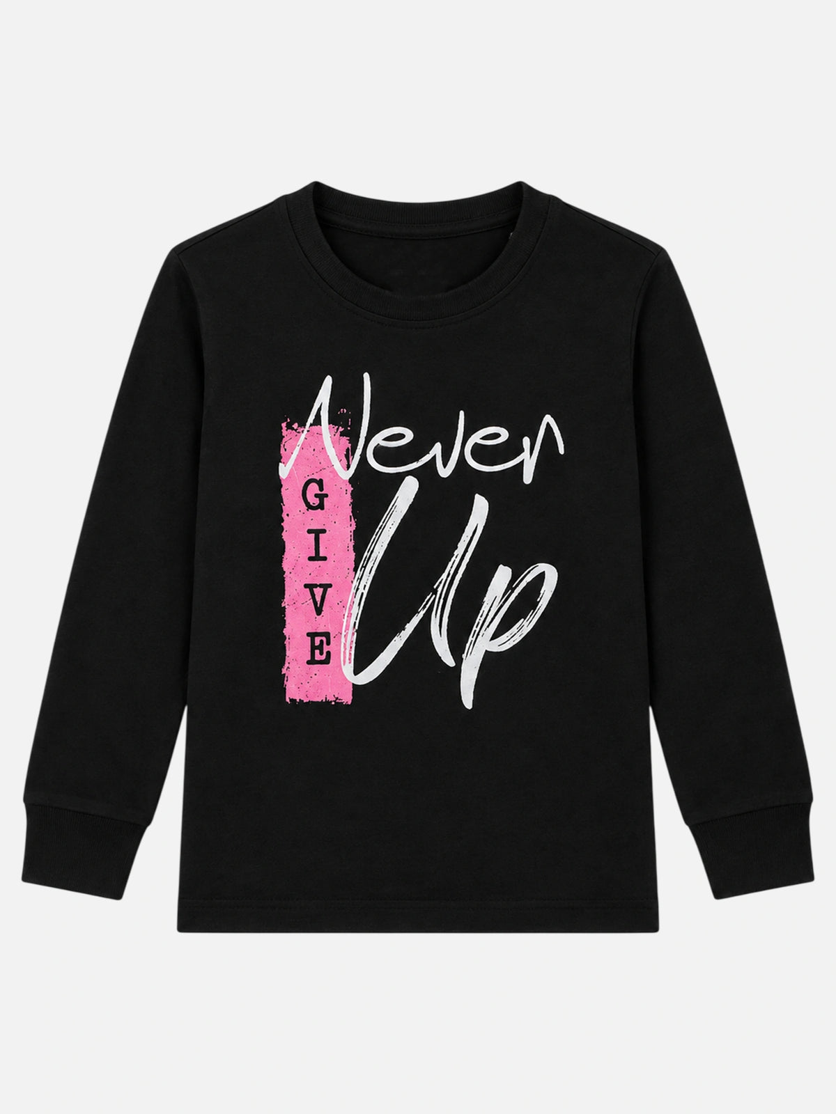 Girls Solid Round Neck Full Sleeve T-Shirt for Casual Wear, Comfortable Coverage and Everyday Wardrobe Use - Pack of 1