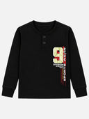 Boys Solid Round Neck Full Sleeve T-Shirt for Casual Wear, Comfortable Coverage and Everyday Wardrobe Use - Pack of 1