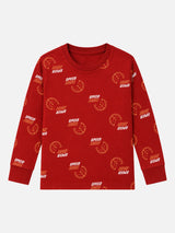 Boys Printed Round Neck Full Sleeve T-Shirt for Casual Wear, Comfortable Coverage and Everyday Wardrobe Use - Pack of 1