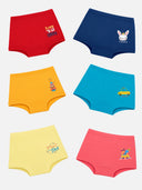 Baby Boys Trunk with Inner Elastic Waistband for Comfortable Everyday Innerwear Essentials and Regular Use - Pack of 6