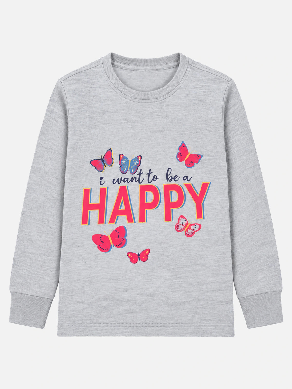 Girls Solid Round Neck Full Sleeve T-Shirt for Casual Wear, Comfortable Coverage and Everyday Wardrobe Use - Pack of 1