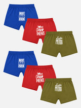 Unisex 100% Cotton Trunk with Inner Elastic for Baby Innerwear Comfort, Regular Use and Easy Fit - Pack of 6