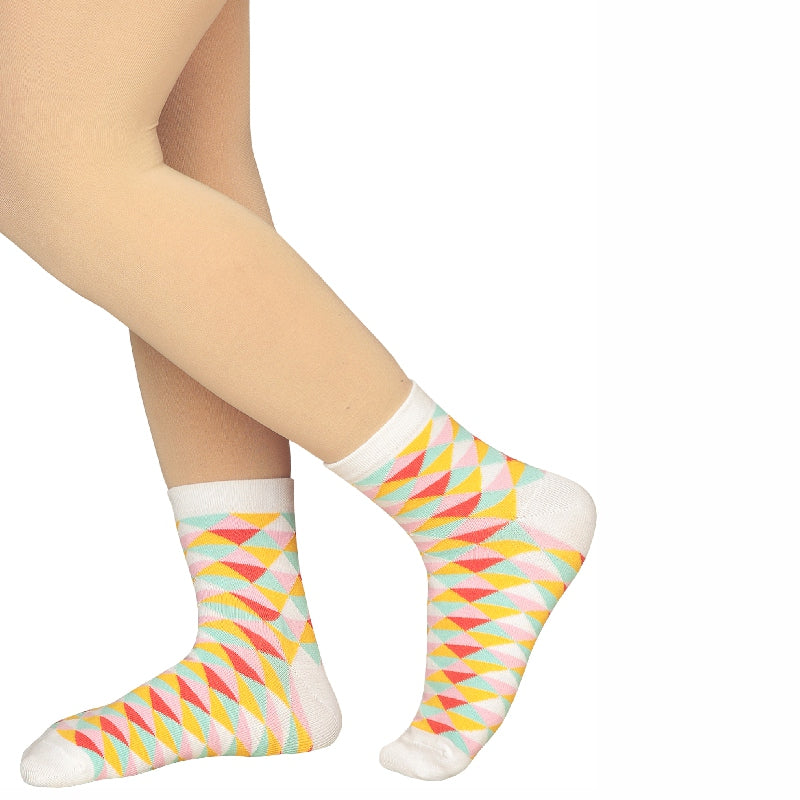 Bodycare Womens Mid Calf Printed Socks Pack Of 2