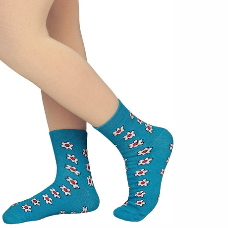 Bodycare Womens Mid Calf Printed Socks Pack Of 2