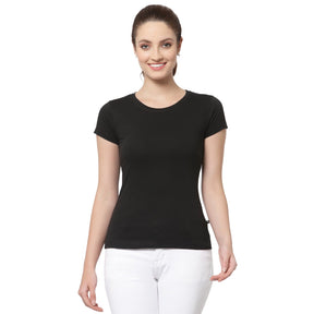 Women T-Shirt Round Neck Half Sleeves - Bodycare
